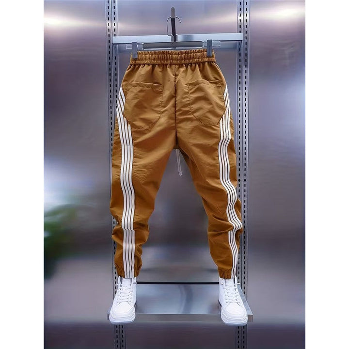 Matteo | Striped Panel Cargo Joggers