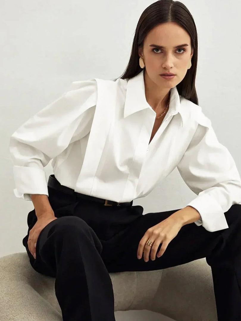 Emma | Women’s Cotton Button-Up Longsleeve Shirt