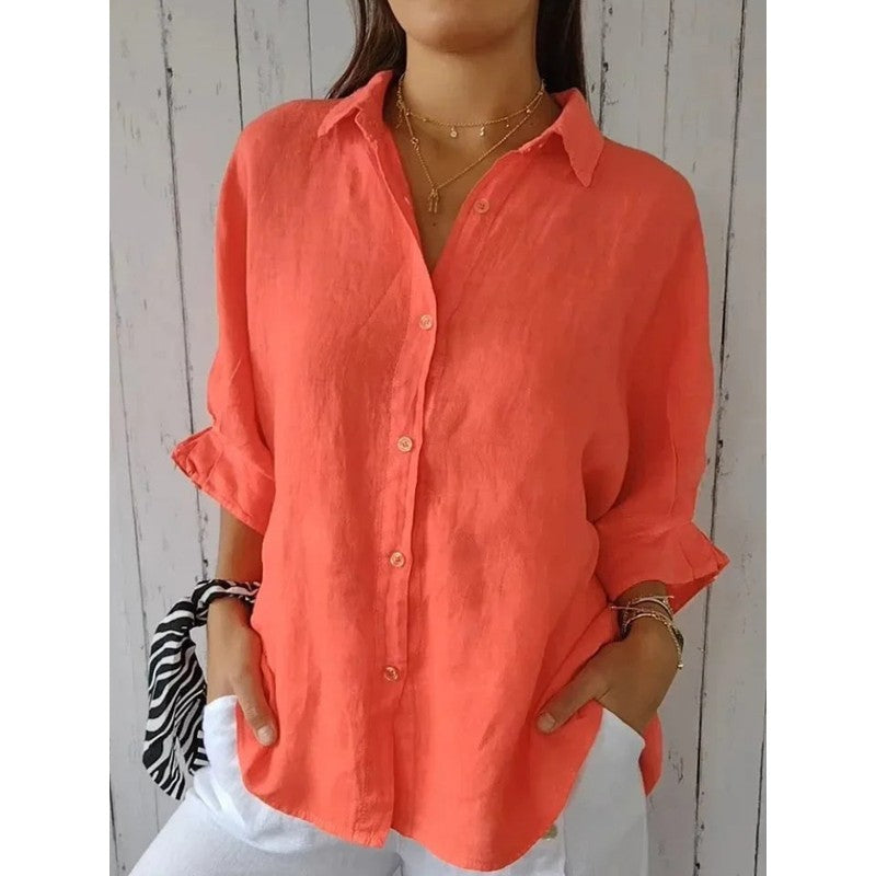 Sabine | Relaxed Button-Front Blouse