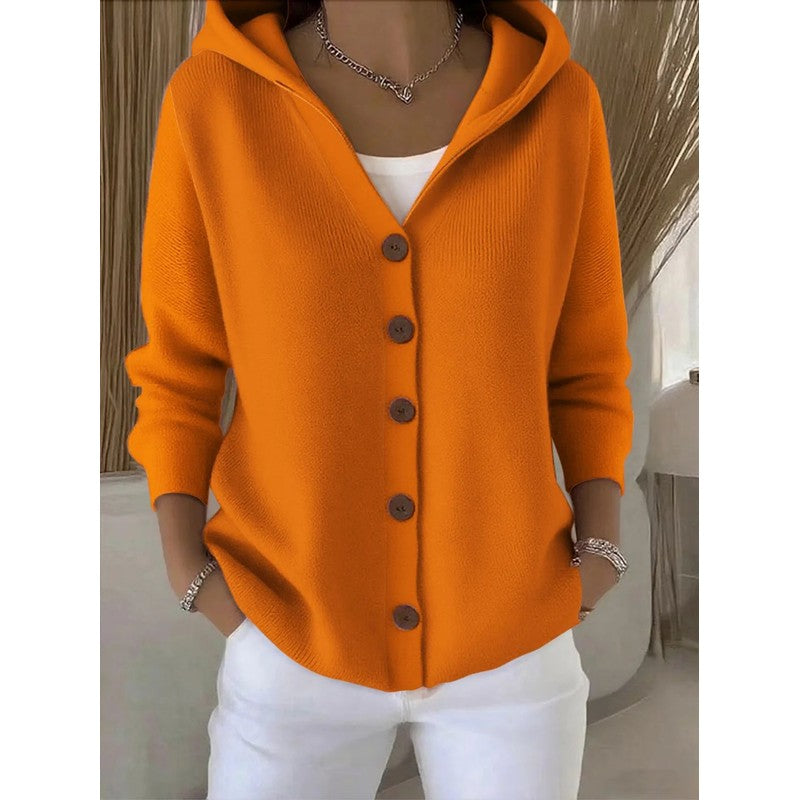 Rocío | Flared Hooded Cardigan Jacket