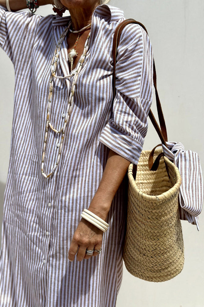 Faith | Striped Shirt Dress