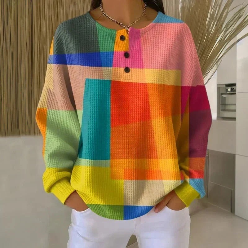 Consuelo | Oversized Color-Block Pullover