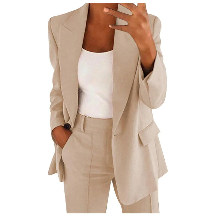 Hallie | Women's Solid Color Blazer and Pants Set