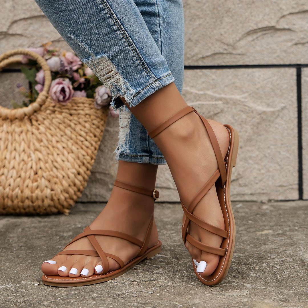 Dakota | Women’s Criss-Cross Flat Sandals