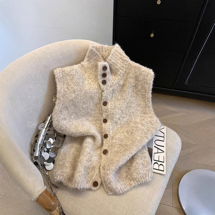 Eleanor | Relaxed Sleeveless Knit Cardigan
