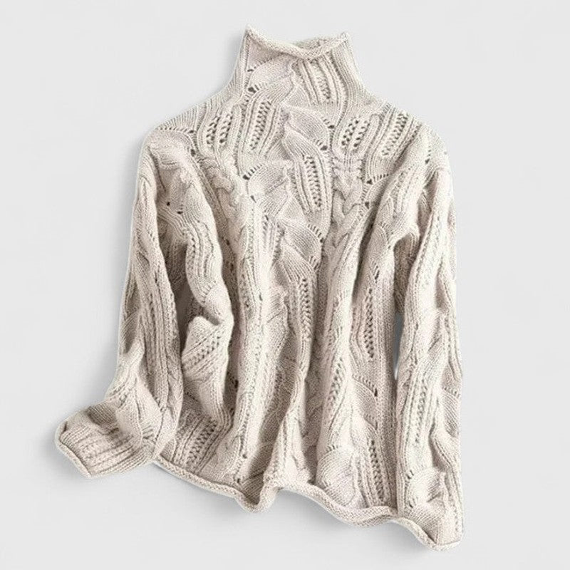 Zendrielle | Cable Knit Turtleneck Sweater