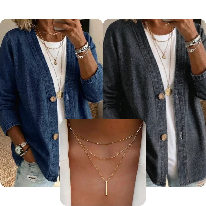 Victoria | Relaxed Button-Front Jacket