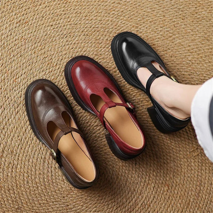 Eleonora | Classic T-Bar Block Heel Mary Janes