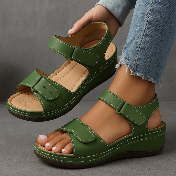 Elara | Wedge Sandals with Adjustable Strap