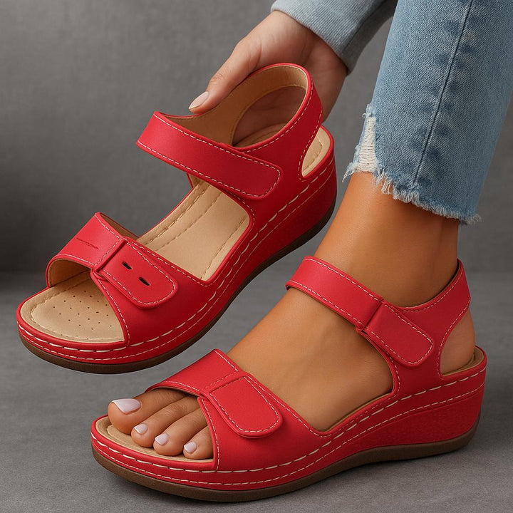 Elara | Wedge Sandals with Adjustable Strap
