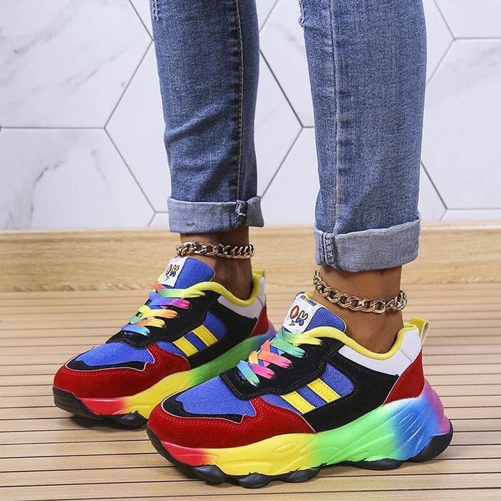 Cora | Ergonomic Rainbow Sneakers