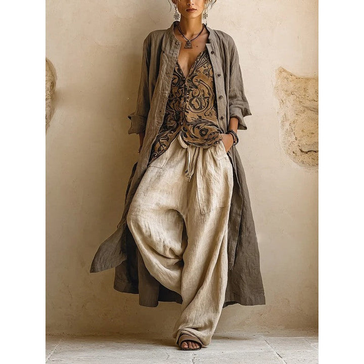 Audrey | Ethnic-Print 3-Piece Set