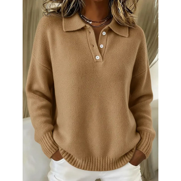 Leonie | Relaxed Polo Collar Sweater