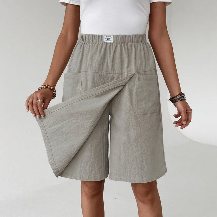 Nora | Wrap Skort with Patch Pockets
