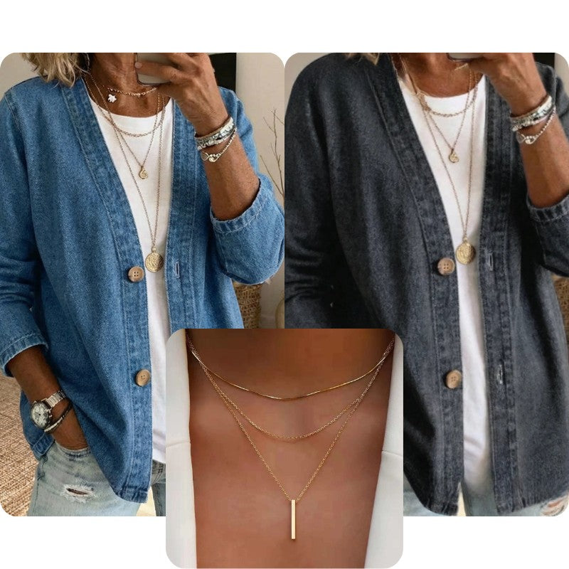 Victoria | Relaxed Button-Front Jacket