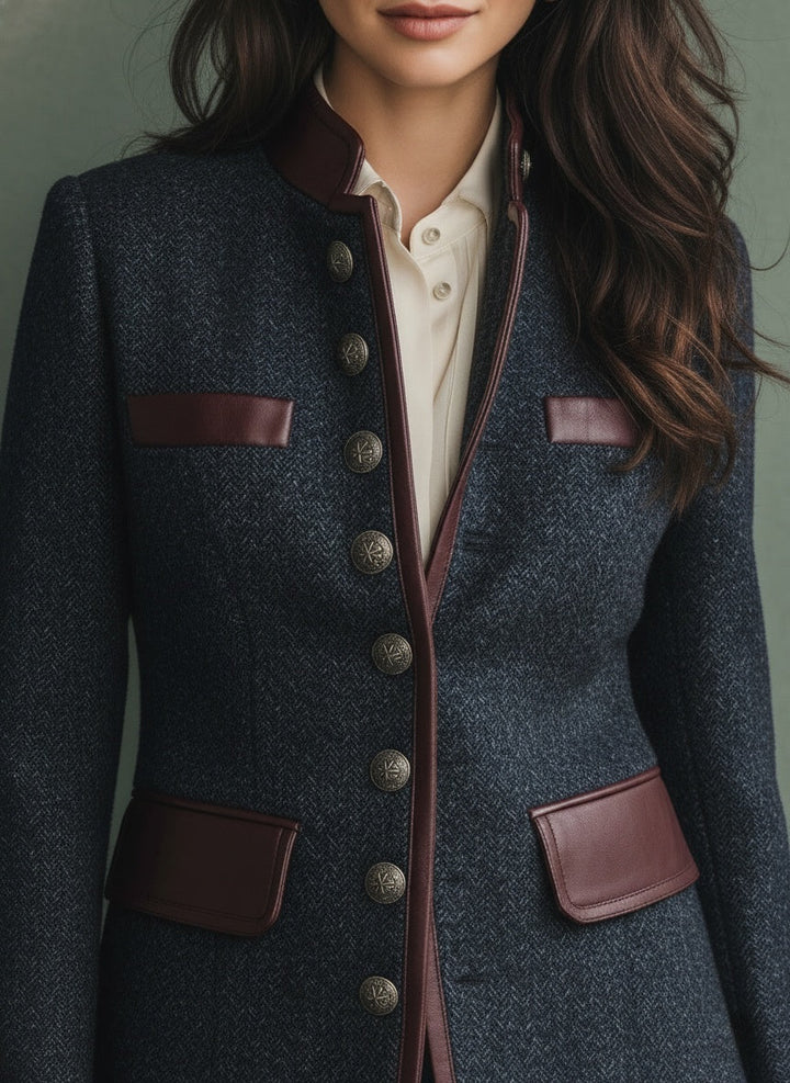 Eleanor | Women's Leather-Trimmed Jacket