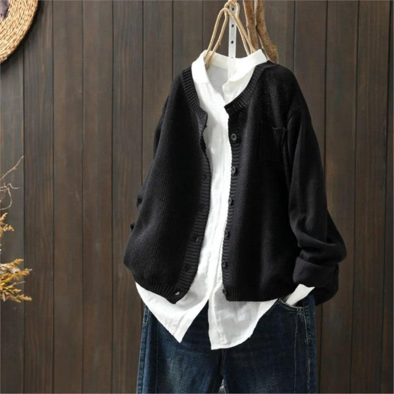 Evelyn | Button-Front V-Neck Cardigan