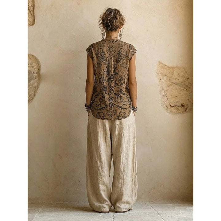 Audrey | Ethnic-Print 3-Piece Set