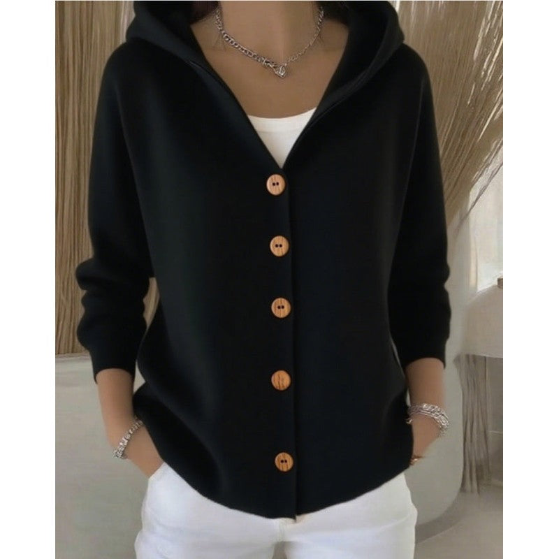 Rocío | Flared Hooded Cardigan Jacket