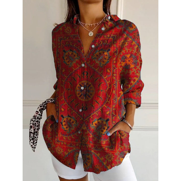 Isabeau | Relaxed Medallion Print Shirt