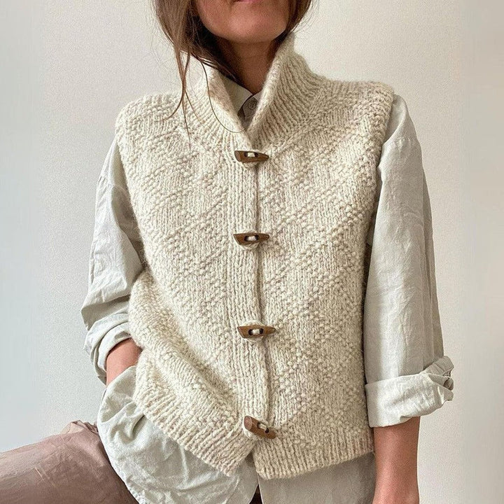 Willow | Plain Knitted Sleeveless Vest