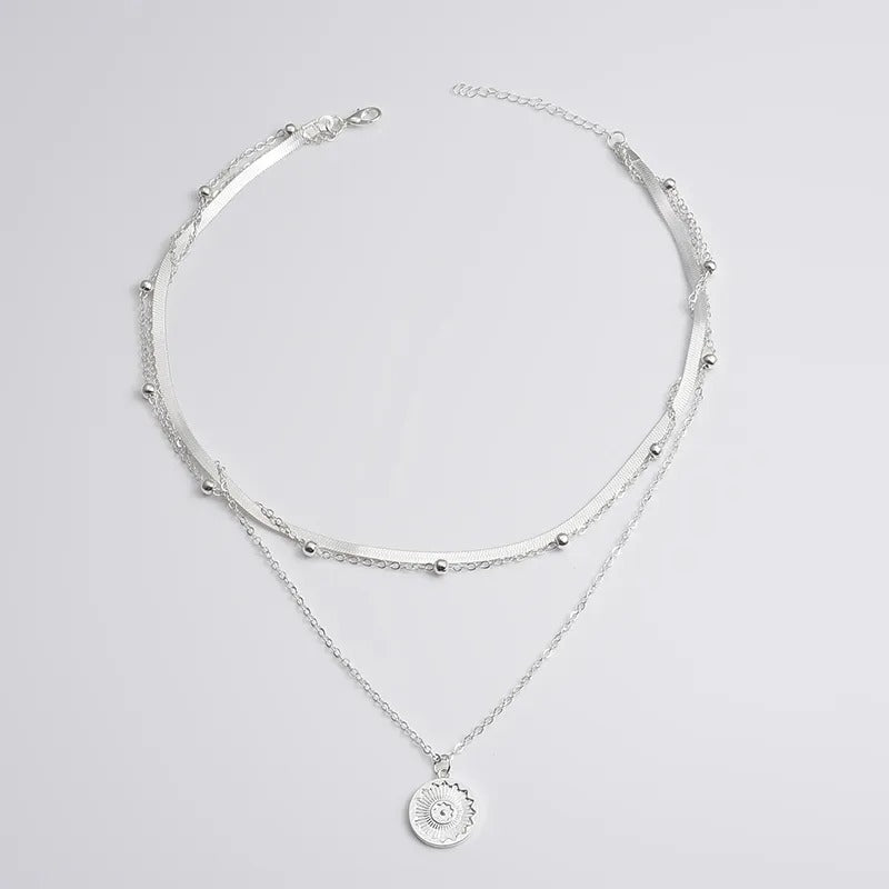 Three Layer Round Necklace