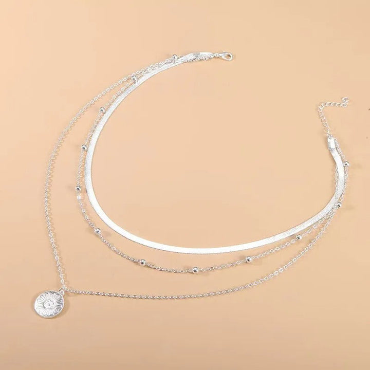 Three Layer Round Necklace