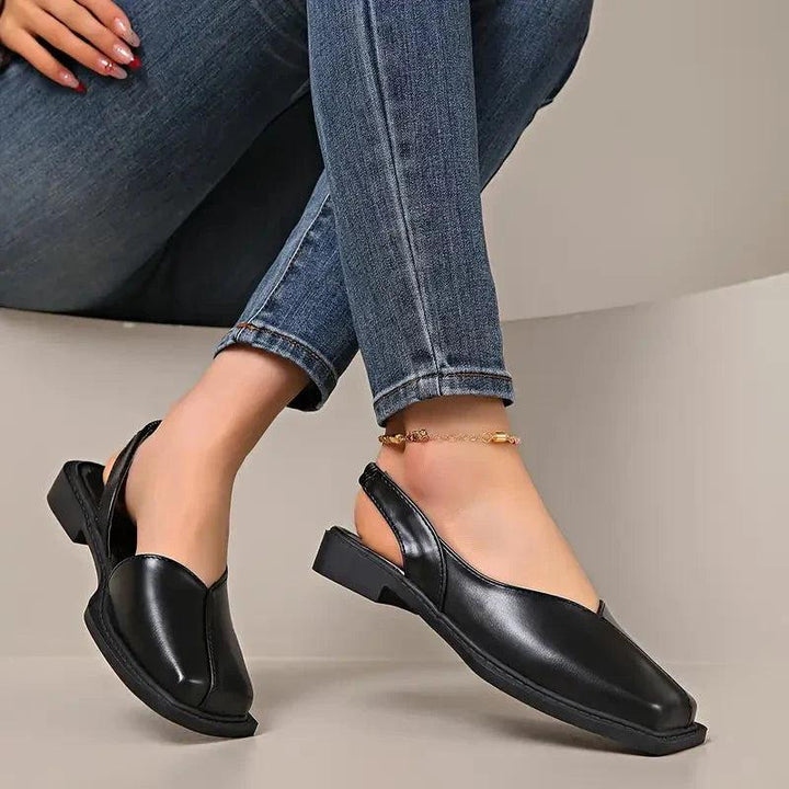 Mary janes | Leather Slip-On Flats