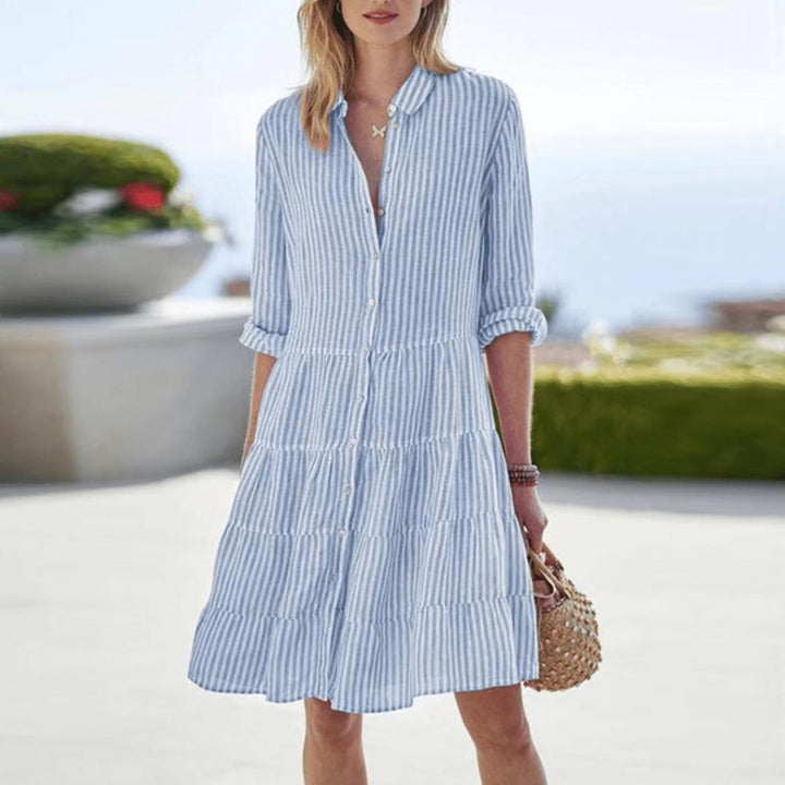 Rosalie | Striped Button Front Mini