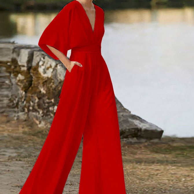 Lena | Elegant V-neck jumpsuit