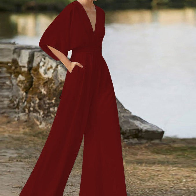 Lena | Elegant V-neck jumpsuit