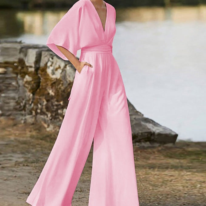 Lena | Elegant V-neck jumpsuit
