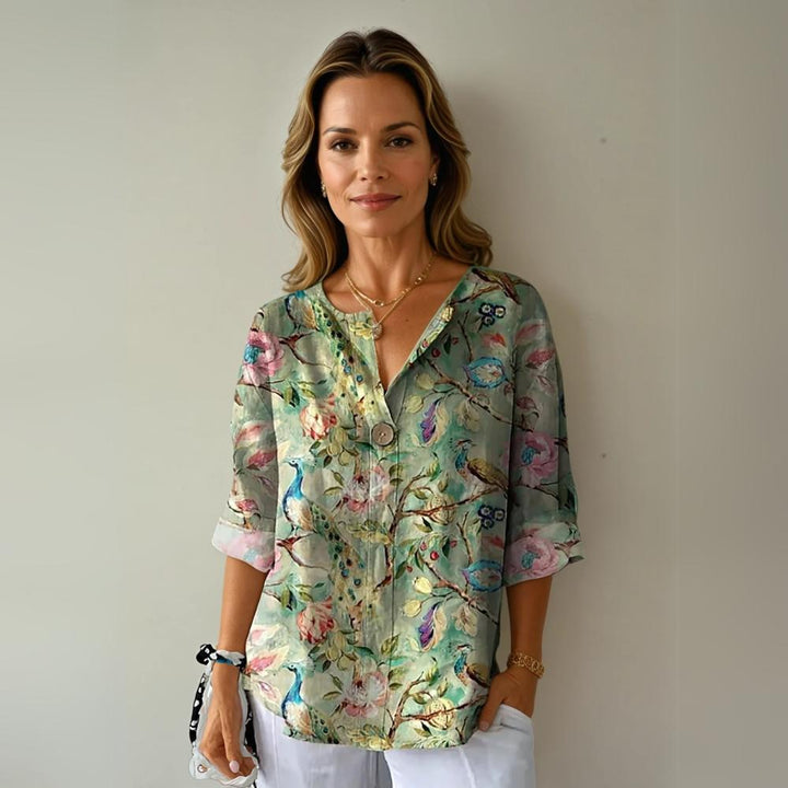 Hazel | Chic Floral Print Blouse