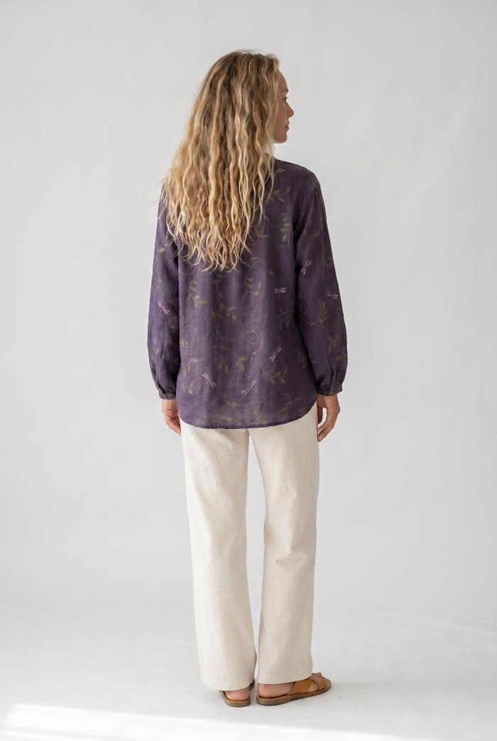 Brianna | Printed V-Neck Long Sleeve