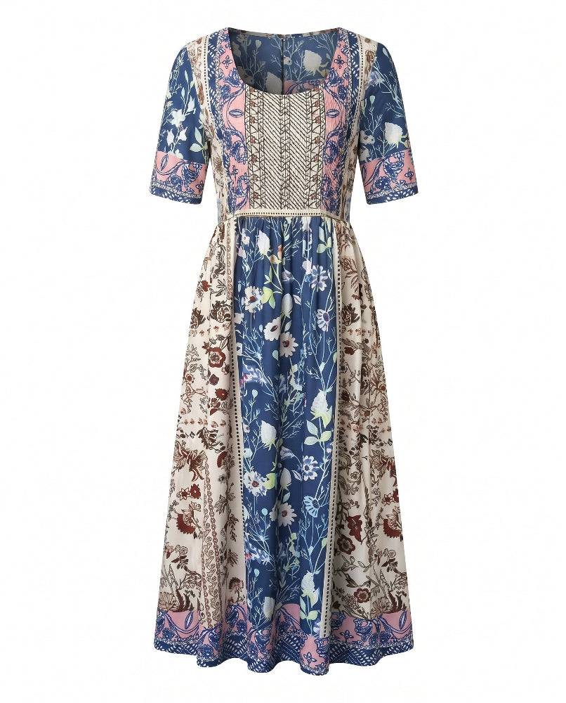 Joanna | Boho Print Midi